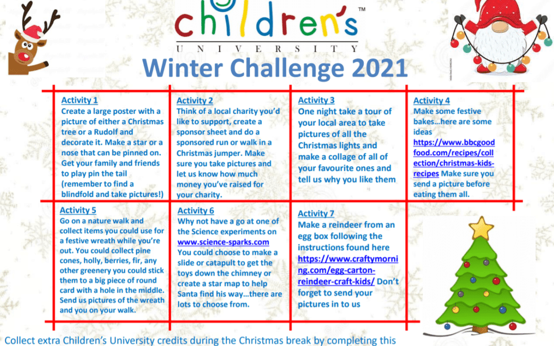 Children’s University Winter Challenge